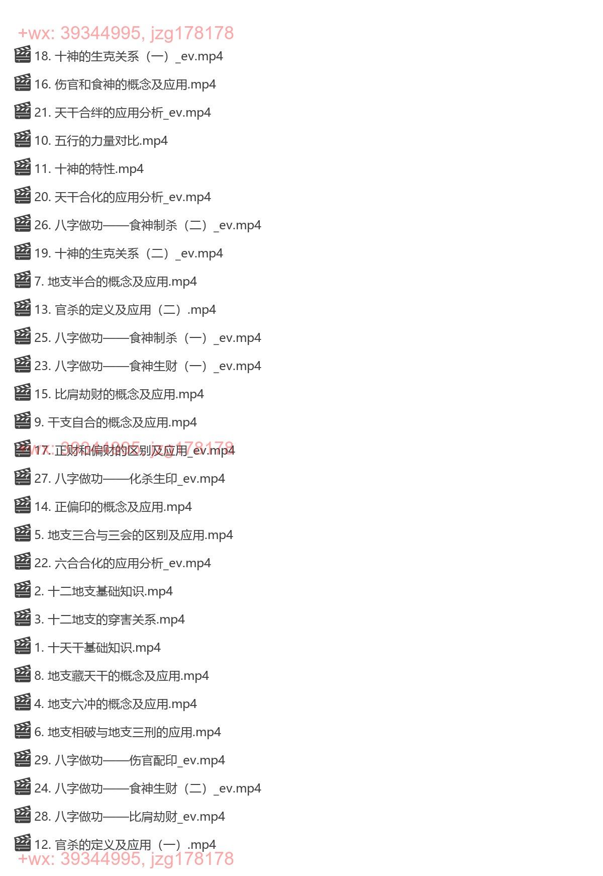 11 九岳山人盲派四柱八字初级篇视频29集 screenshot