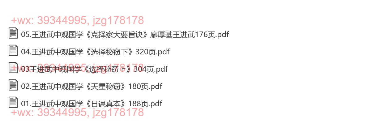 05 王进武 《廖厚基，书籍5本日课真本、天星秘窍、选择秘窍上、选择秘窍下、中观国学《克择家大要旨诀》廖厚基王进武 screenshot