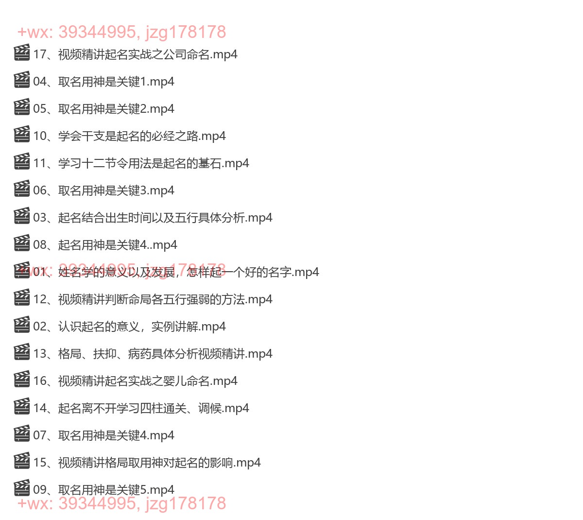 Y2306-49 《姓名玄机视频精讲》17集 screenshot