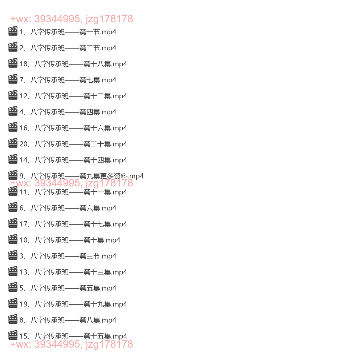 Y2304-15 易小生八字传承班 20集 screenshot