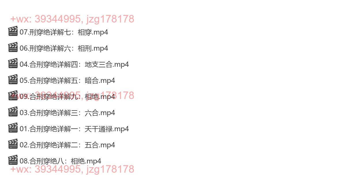 Y2304-92 夏光明弟子德福《八字点窍之刑穿破绝详解》视频9集 screenshot