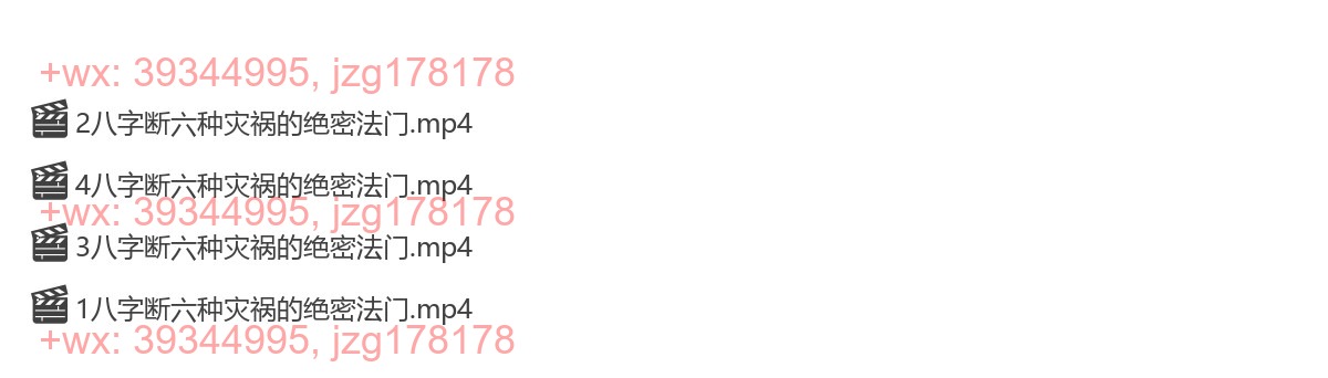 Y2304-80 夏光明弟子德镜老师《八字断六种灾祸的绝密法门》视频4集 screenshot