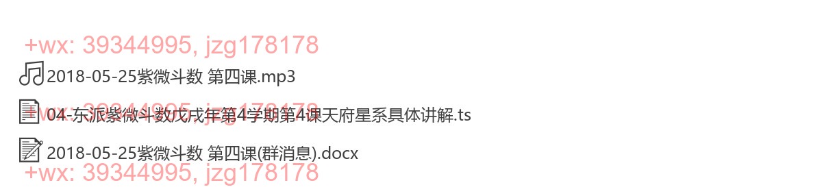 2018-05-25紫微斗数 第04课 screenshot