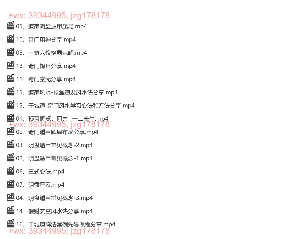 Y2301-16 于城道奇门三式面授预习资料15集 screenshot